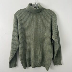 Burberry 100% Cashmere Turtleneck Cable knit Sweater